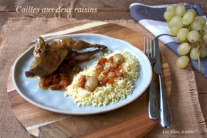 cailles aux raisins