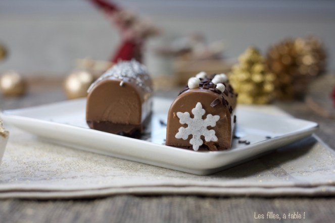 bûche mini bûche chocolat praliné les filles à table