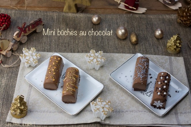 bûche mini bûche chocolat praliné les filles à table