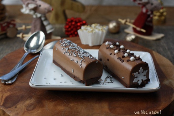 bûche mini bûche chocolat praliné les filles à table