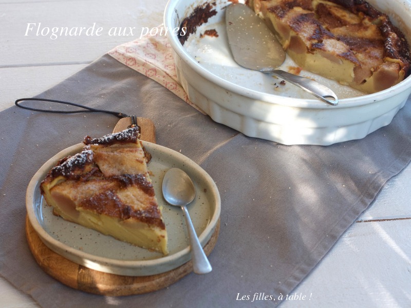 flognarde, poires, limousin, les filles à table