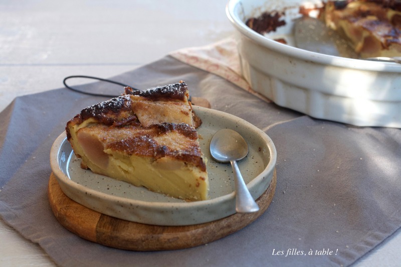 flognarde, poires, limousin, les filles à table