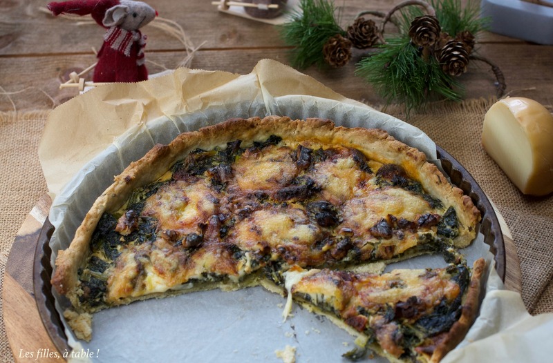 cima di rapa, tarte, les filles à table