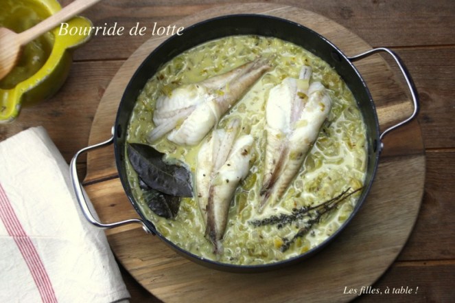 bourride, lotte, les filles à table