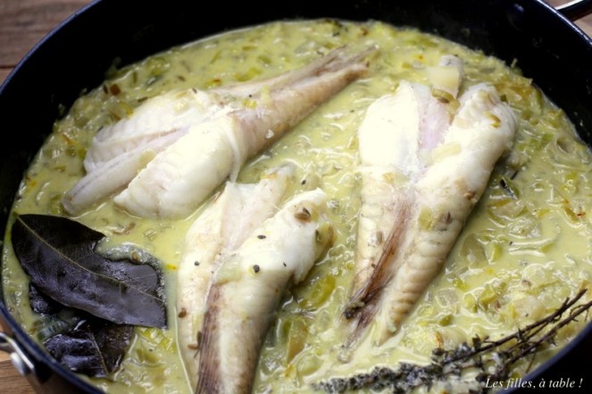 bourride, lotte, les filles à table