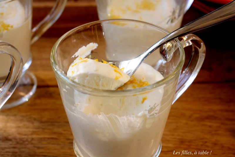 cheesecake, citron, bergamote, les filles à table