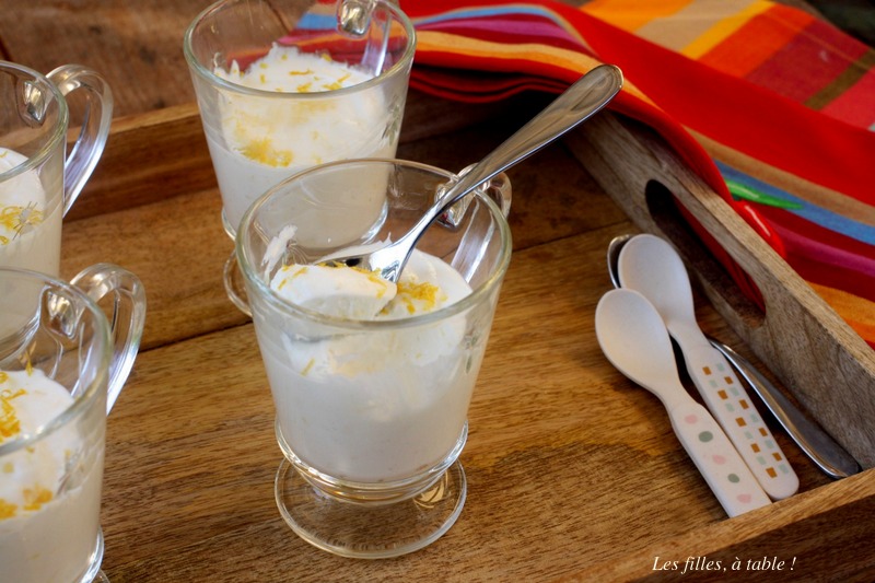 cheesecake, citron, bergamote, les filles à table
