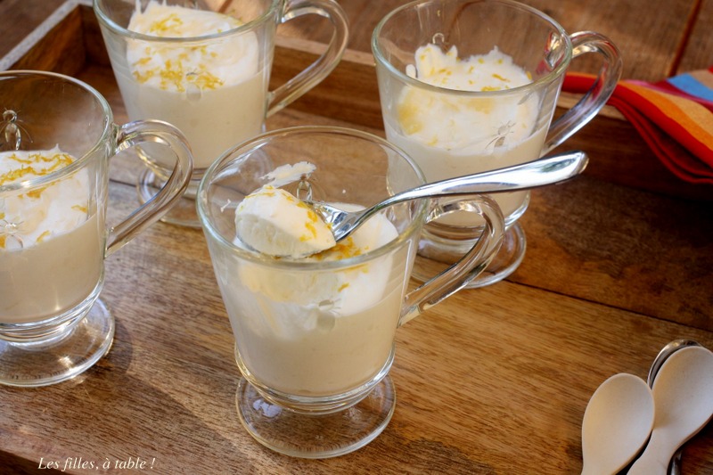 cheesecake, citron, bergamote, les filles à table