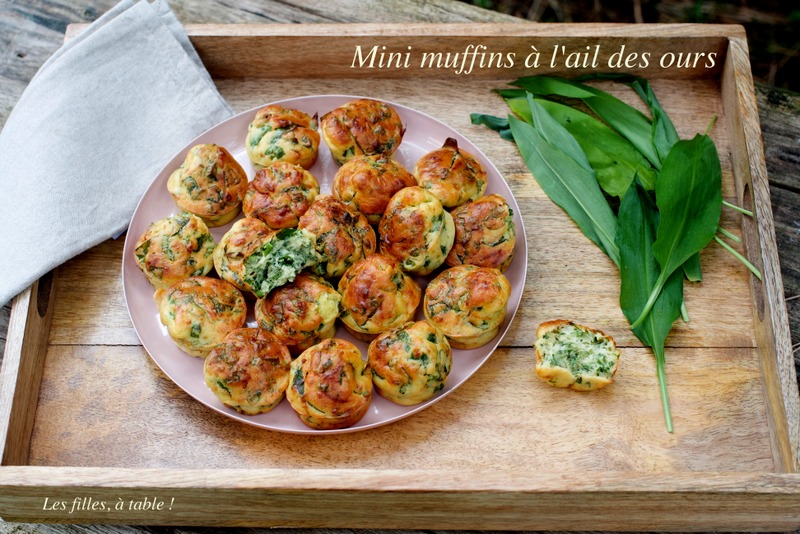 muffins, ail des ours, les filles à table