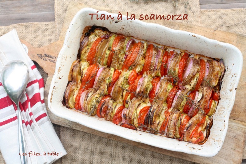 tian, scamorza, les filles à table