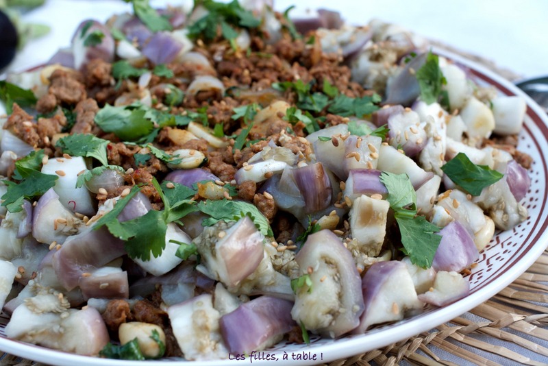 porc, aubergines, Ottolenghi, Les filles à table