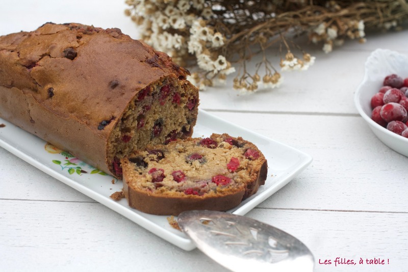 cake, noix de coco, cranberries