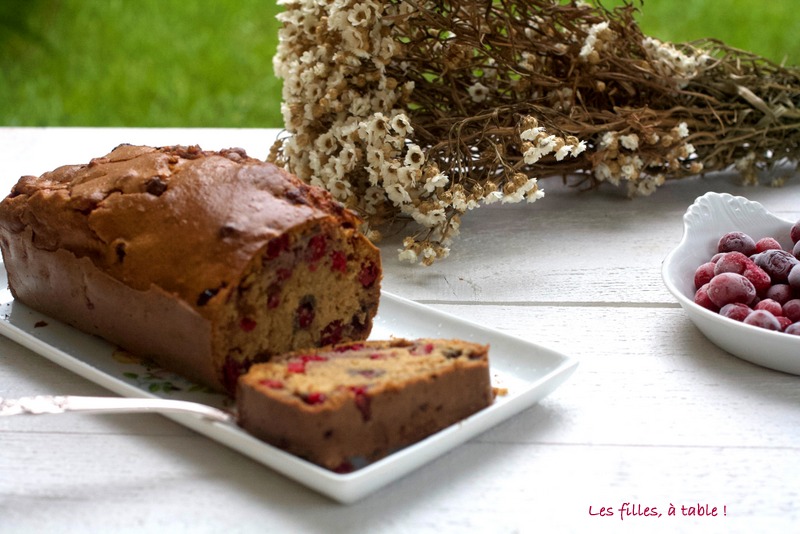 cake, noix de coco, cranberries