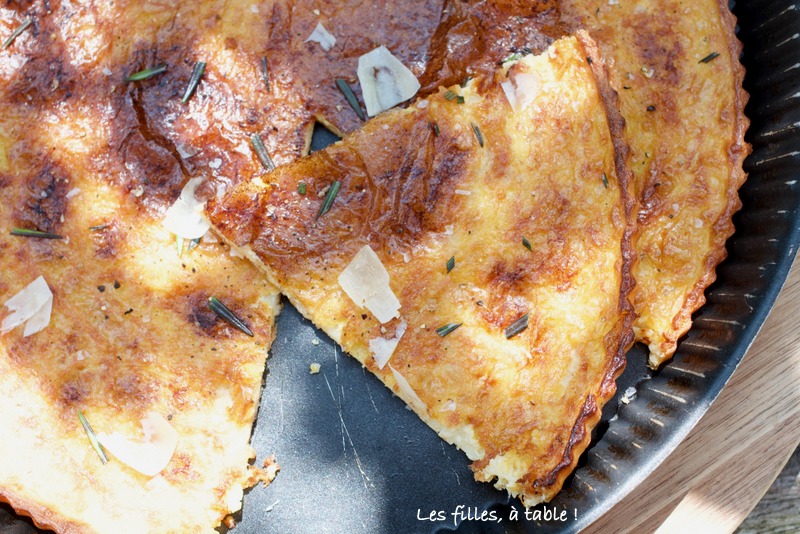 galette, pois chiche, romarin, cuisine toscane, les filles à table