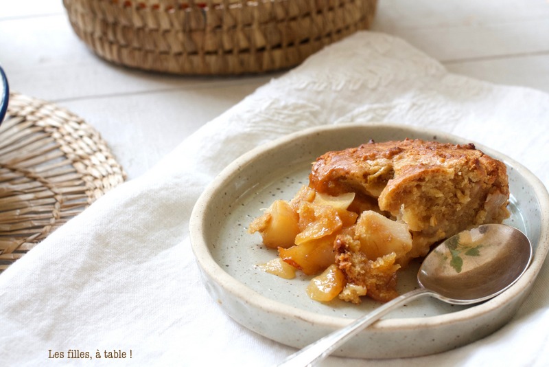 Cobbler aux poires et caramel