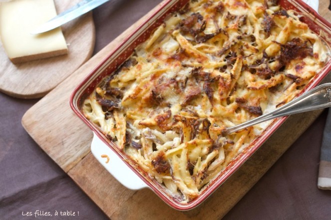 gratin de pâtes au confit de canard