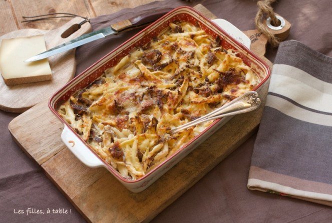 gratin de pâtes au confit de canard