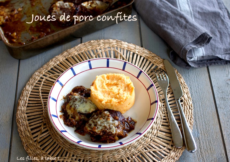 Joues de porc confites au cidre et brebis basque
