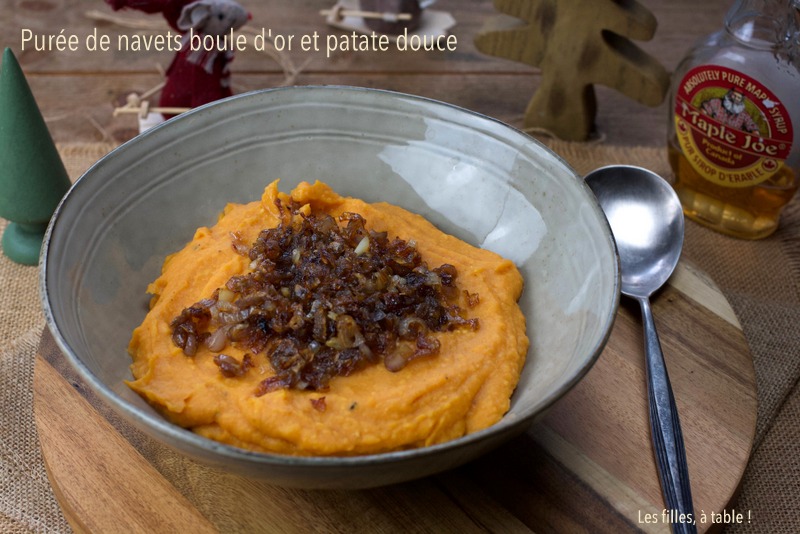Purée de navets et patate douce