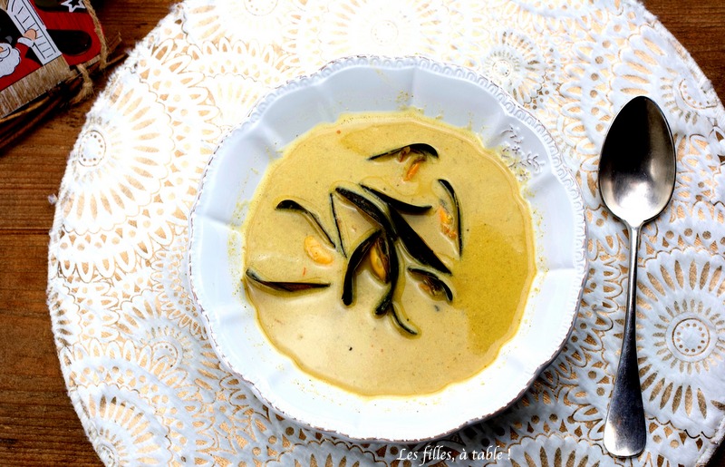 Velouté de moules safrané