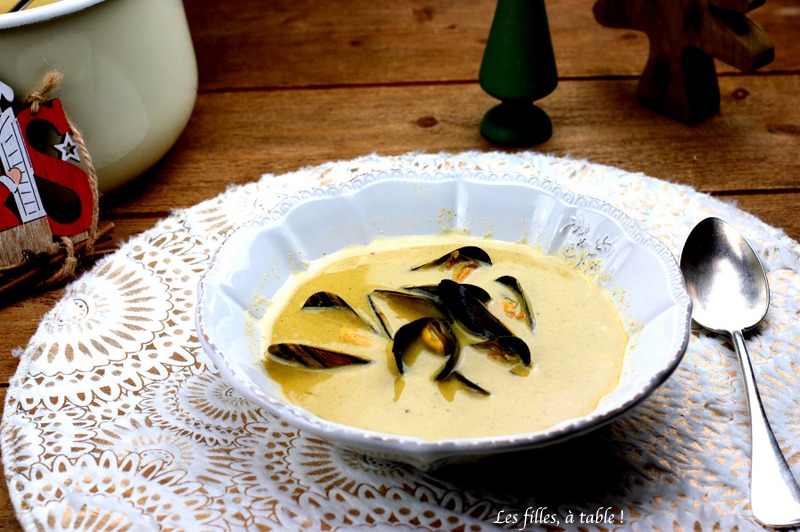 Velouté de moules safrané