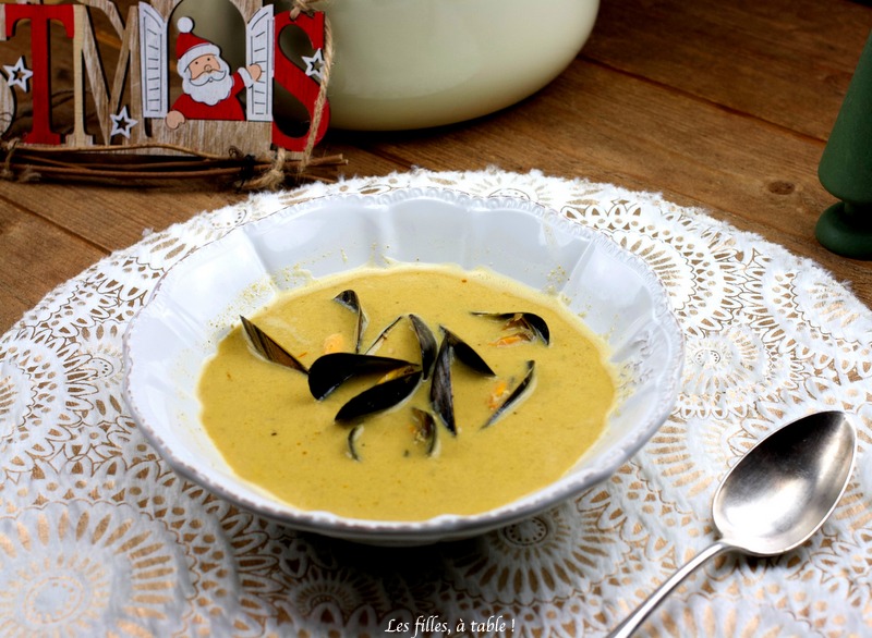 Velouté de moules safrané