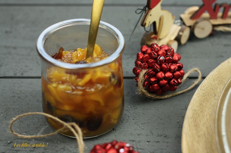 tartelettes au boudin blanc et chutney de mangue