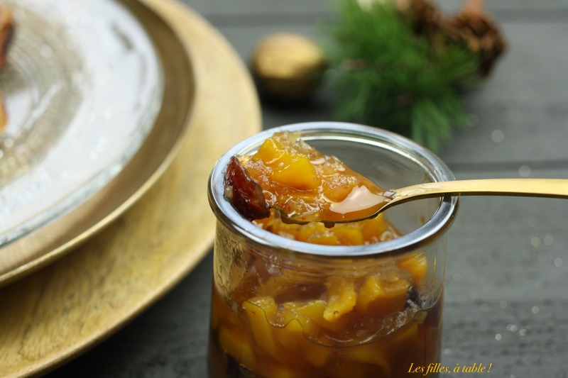 tartelettes au boudin blanc et chutney de mangue
