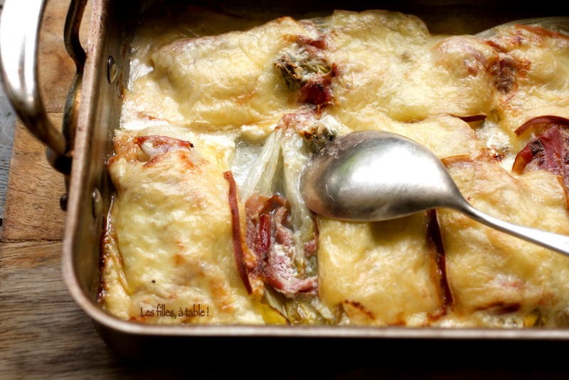 Endives façon tartiflette