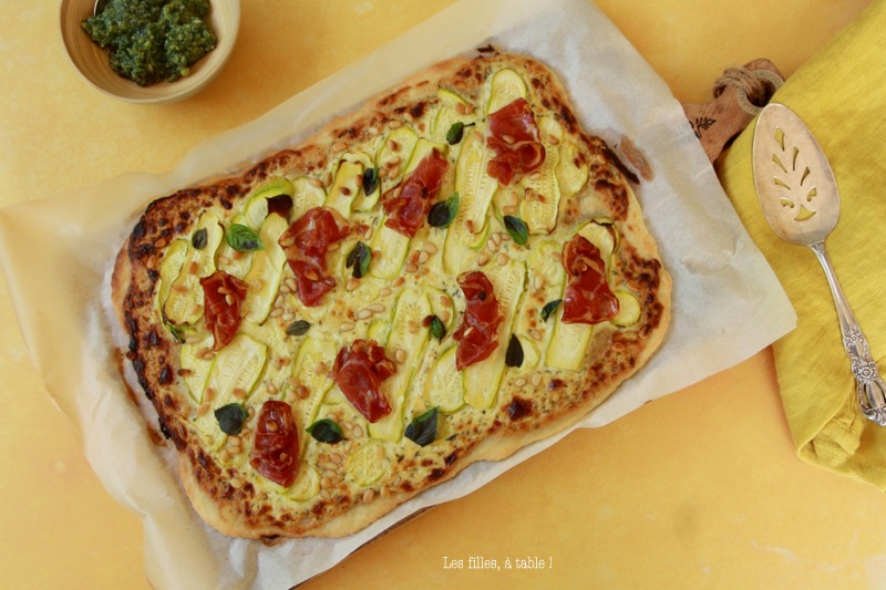 Tarte alsacienne courgettes et coppa