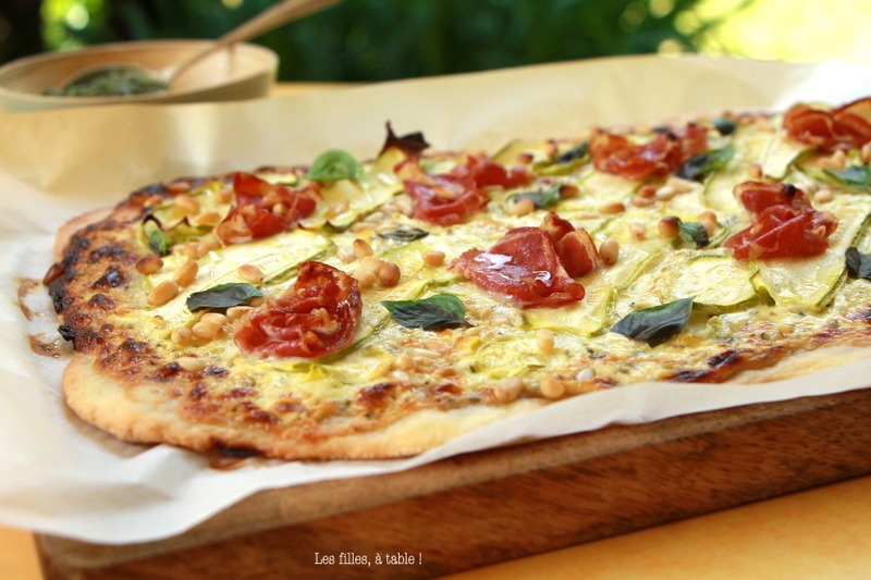 Tarte alsacienne courgettes et coppa