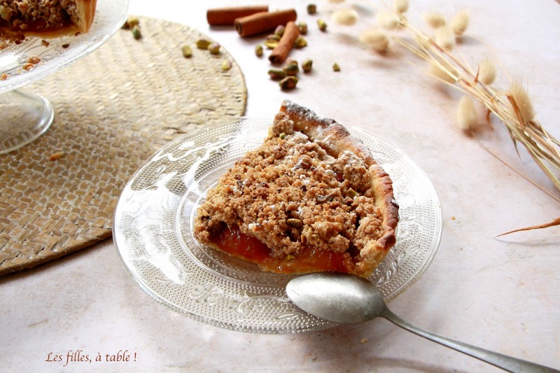 Tarte crumble aux prunes d'ente