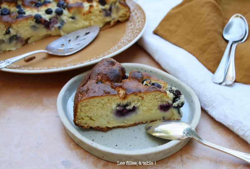 Gâteau coco myrtilles