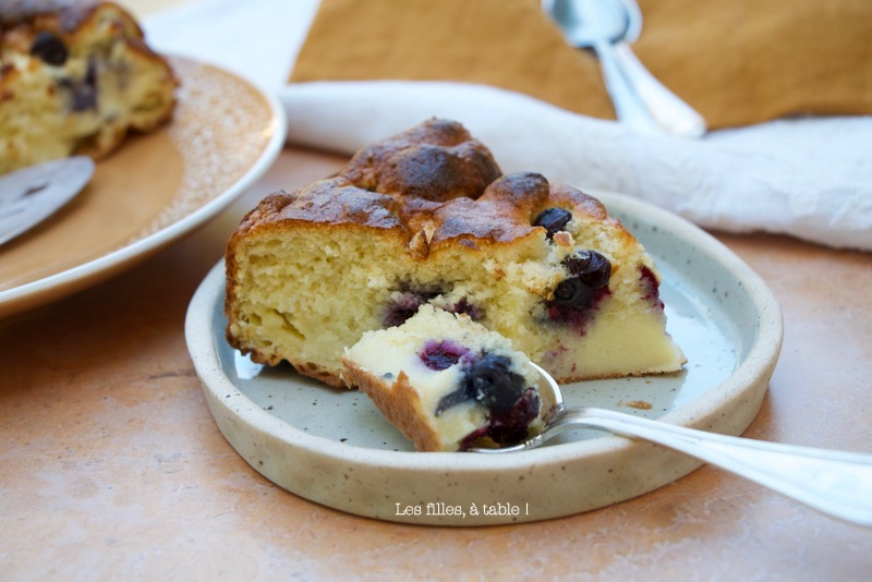 Gâteau coco myrtilles