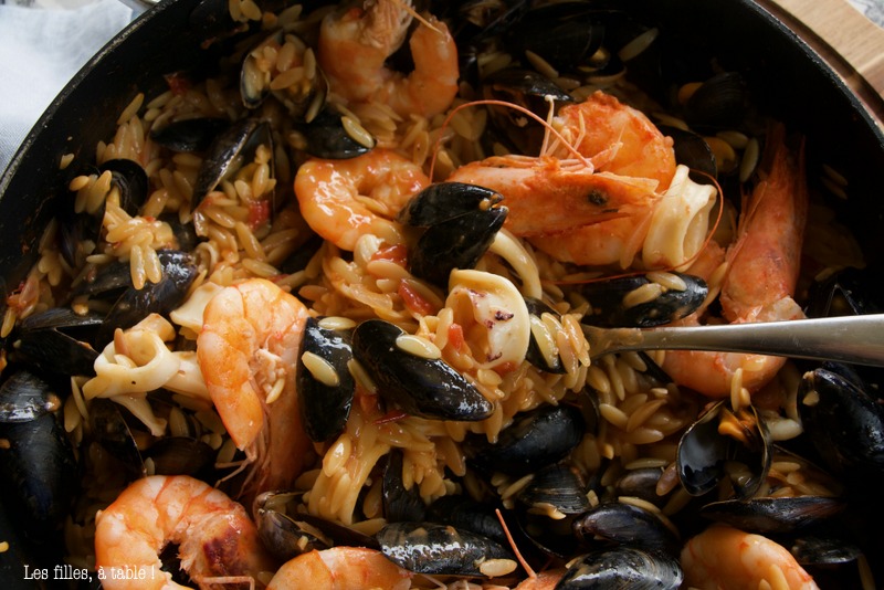 Kritharaki aux fruits de mer