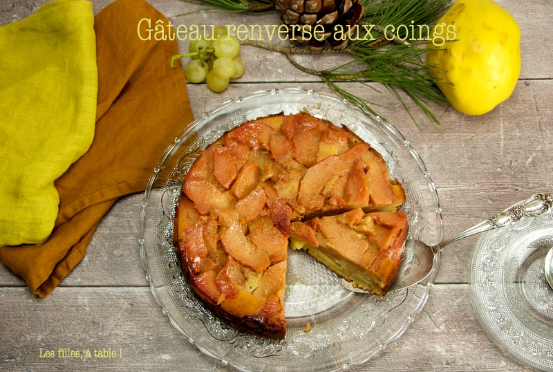 Gâteau renversé aux coings