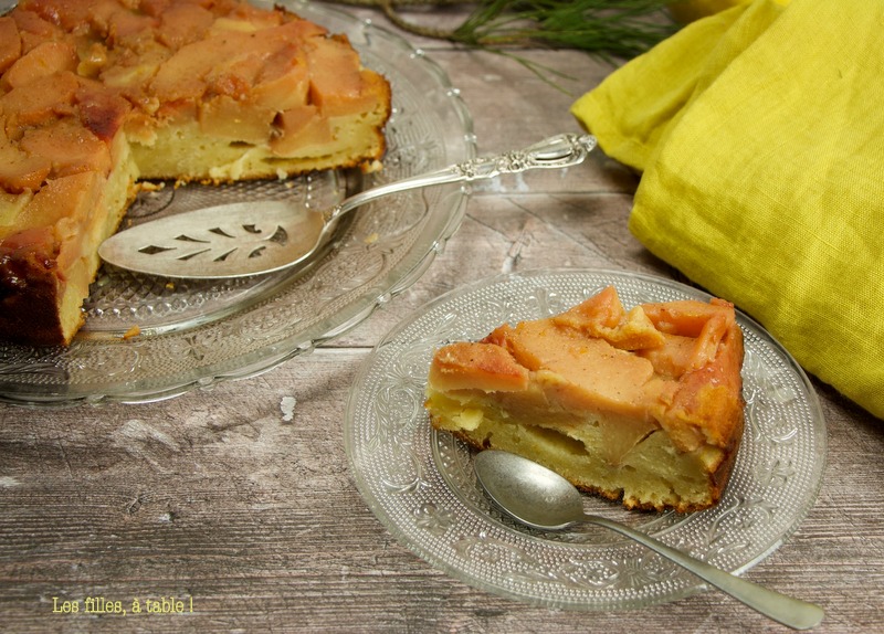 Gâteau renversé aux coings