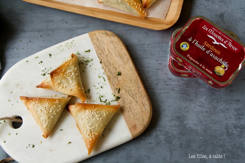 Briouates aux sardines et aux algues