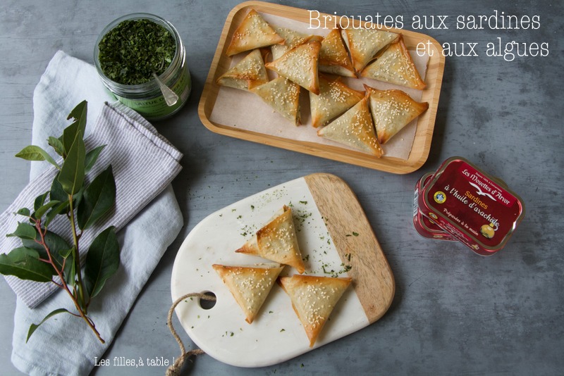 Briouates aux sardines et aux algues