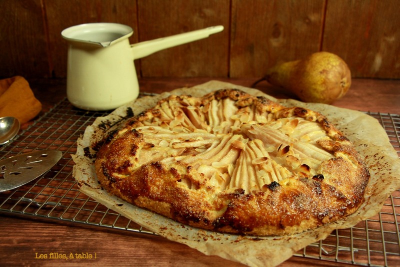 Tarte rustique aux poires et fève tonka