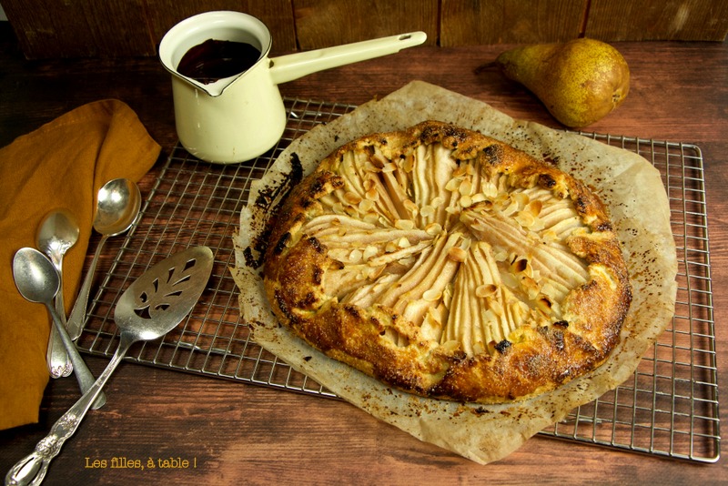Tarte rustique aux poires et fève tonka