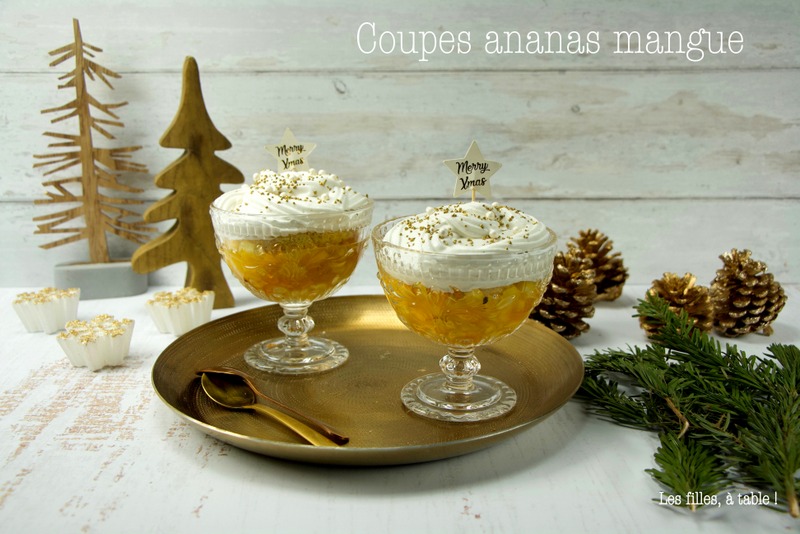 Coupe ananas mangue coco