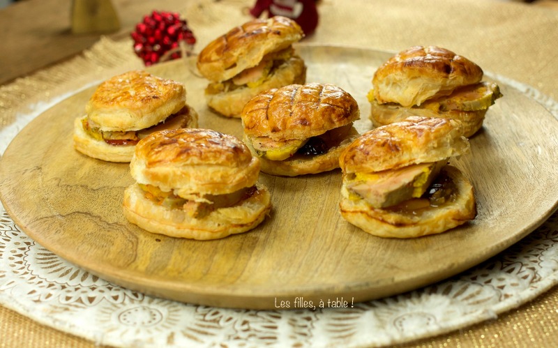Mini-galettes des rois au foie gras
