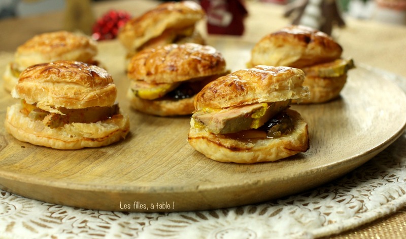 Mini-galettes des rois au foie gras