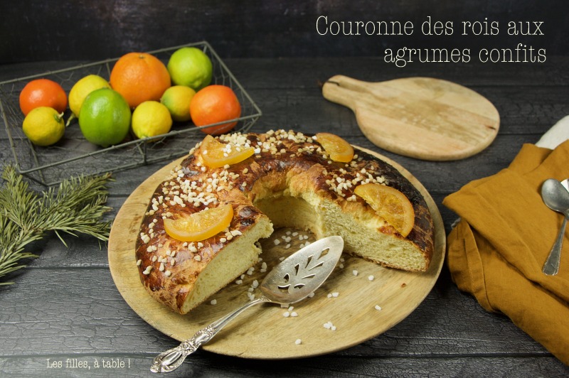 Couronne des rois aux agrumes confits