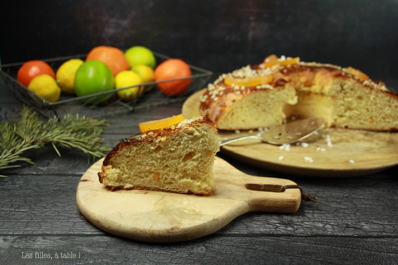Couronne des rois aux agrumes confits