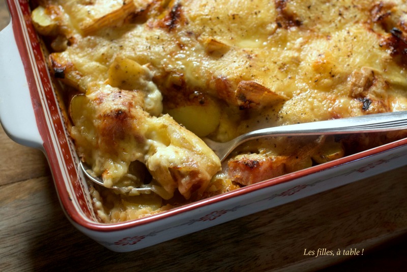 Tartiflette au Maroilles et saucisse de Morteau