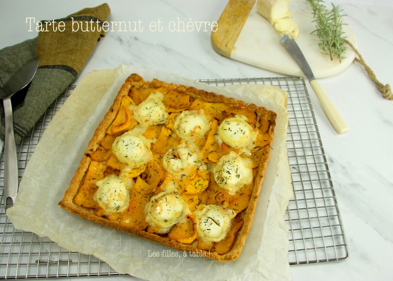 Tarte courge butternut et chèvre