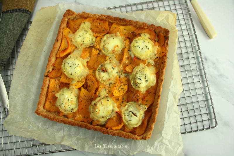 Tarte courge butternut et chèvre