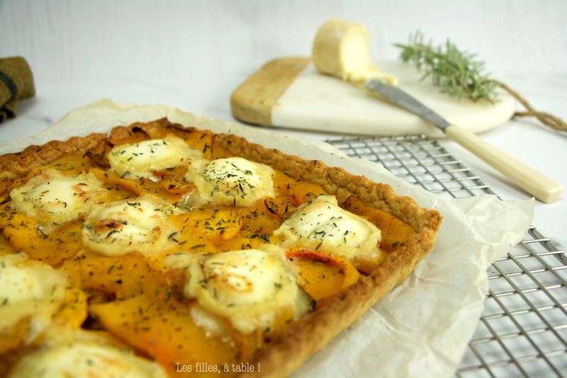 Tarte courge butternut et chèvre